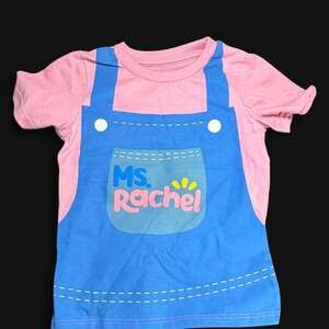 🚨 New In Package Ms. Rachel Toddler Girls Cosplay T-Shirt Pink Size 3T 👚